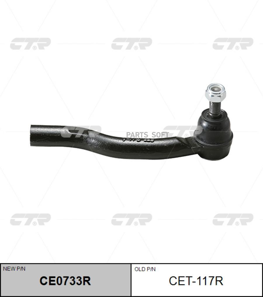 

Наконечник Рулевой Тяги Правый Toyota Camry (Старый Арт. Cet-117r) Ce0733r CTR арт. CE0733