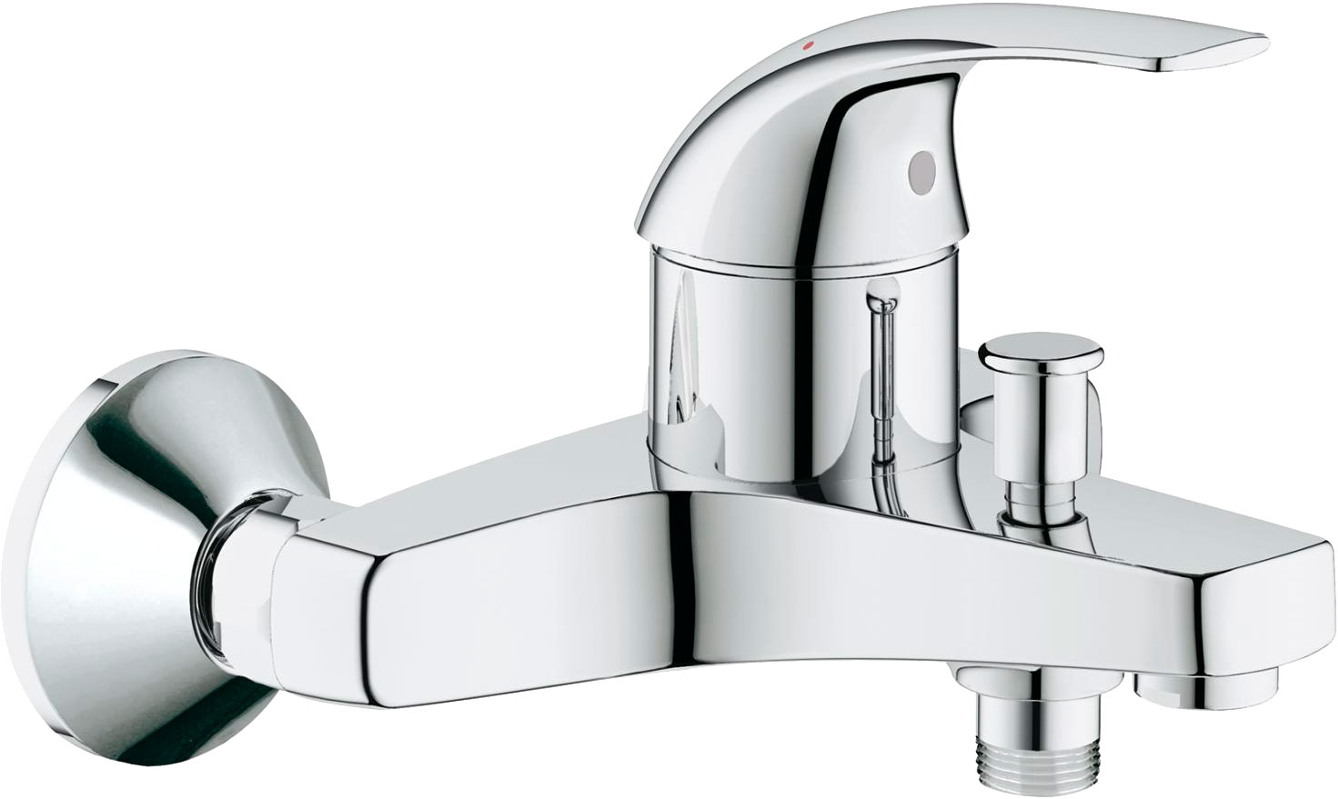 фото Смеситель для ванны grohe baucurve 32806000 хром