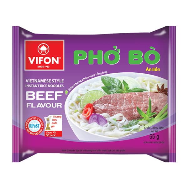 Лапша рисовая Vifon pho-bo со вкусом говядины 60 г