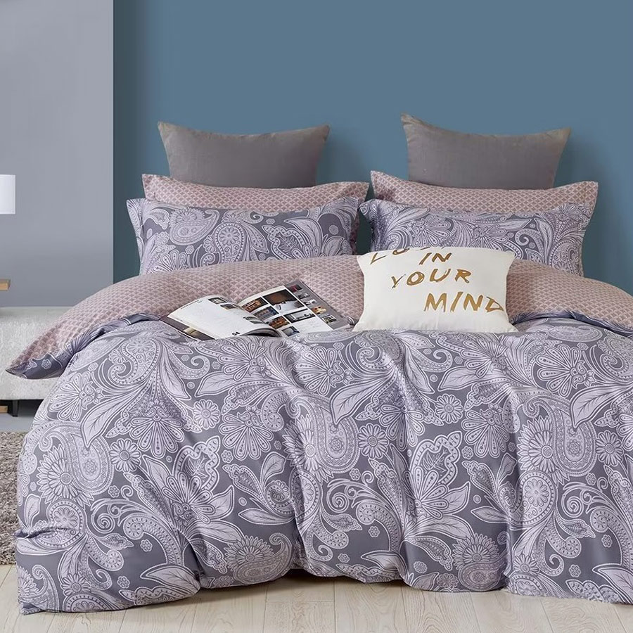 

Комплект постельного белья Cleo Satin de Luxe Евро сатин, наволочки 50х70 и 70x70, Satin de Luxe