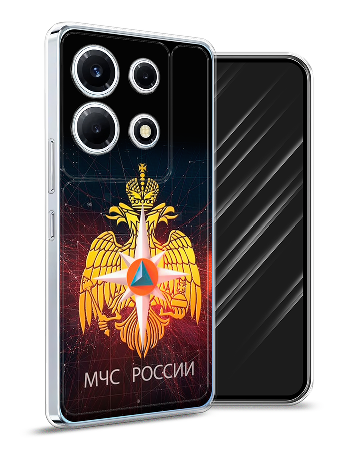 

Чехол Awog на Infinix Note 30 VIP "МЧС России", Черный;желтый;красный, 3104750-5