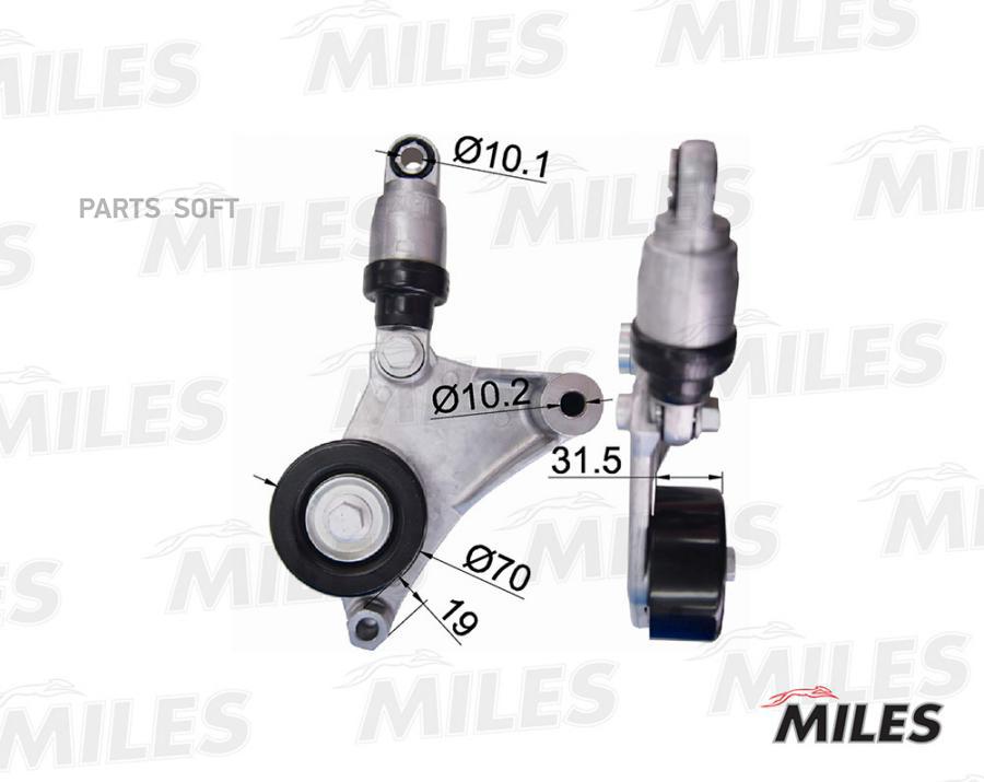 

Натяжитель Ремня Приводного Toyota Avensis/Camry/Rav 4 2.0/2.4 00- Ag00040 Miles арт. AG00