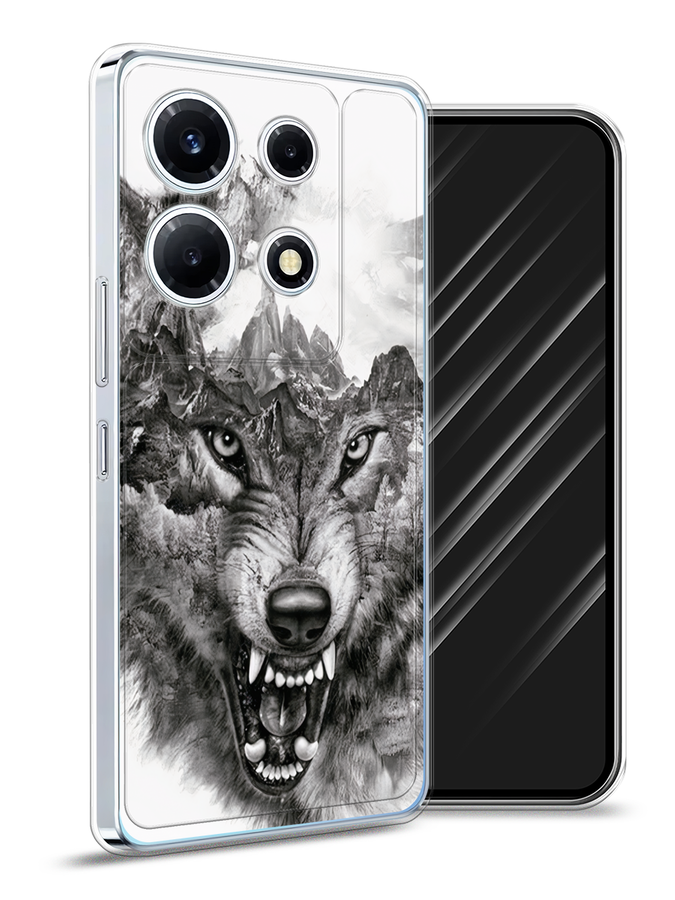 

Чехол Awog на Infinix Note 30 VIP "Волк в горах", Серый;белый;бежевый, 3104750-1