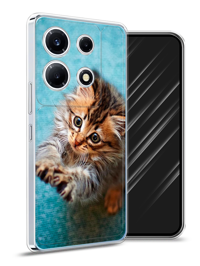 

Чехол Awog на Infinix Note 30 VIP "Котенок просит есть", Бирюзовый;коричневый;белый, 3104750-2