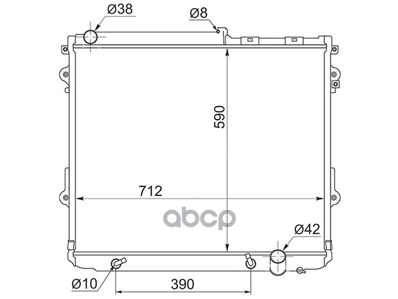 

Радиатор Toyota Land Cruiser 200 1vdftv 07- Sat арт. TY0009-200-4.5