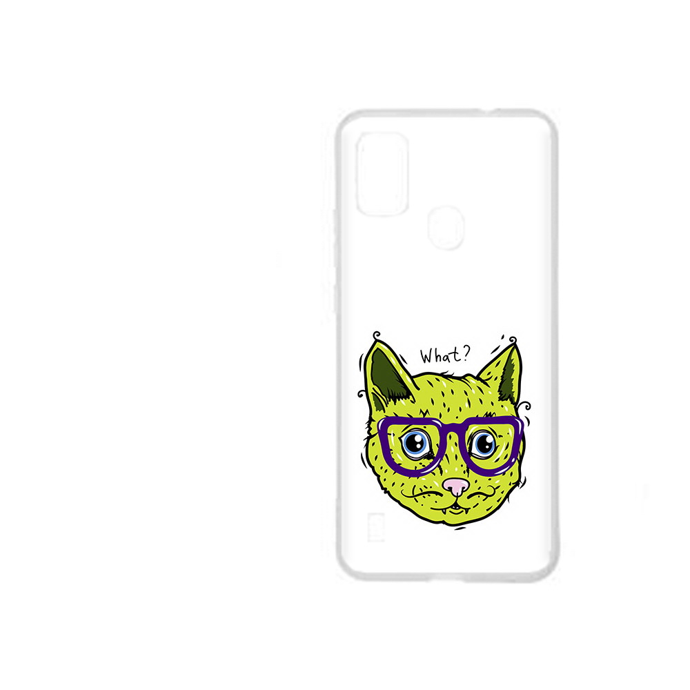 

Чехол MyPads Tocco для ZTE Blade A51 Зеленый кот (PT160198.458.86), Прозрачный, Tocco
