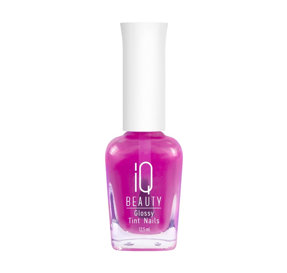 Лак-тинт IQ Beauty с AHA-кислотами Glossy Tint Nails 02 Magenta Ice 12.5 мл