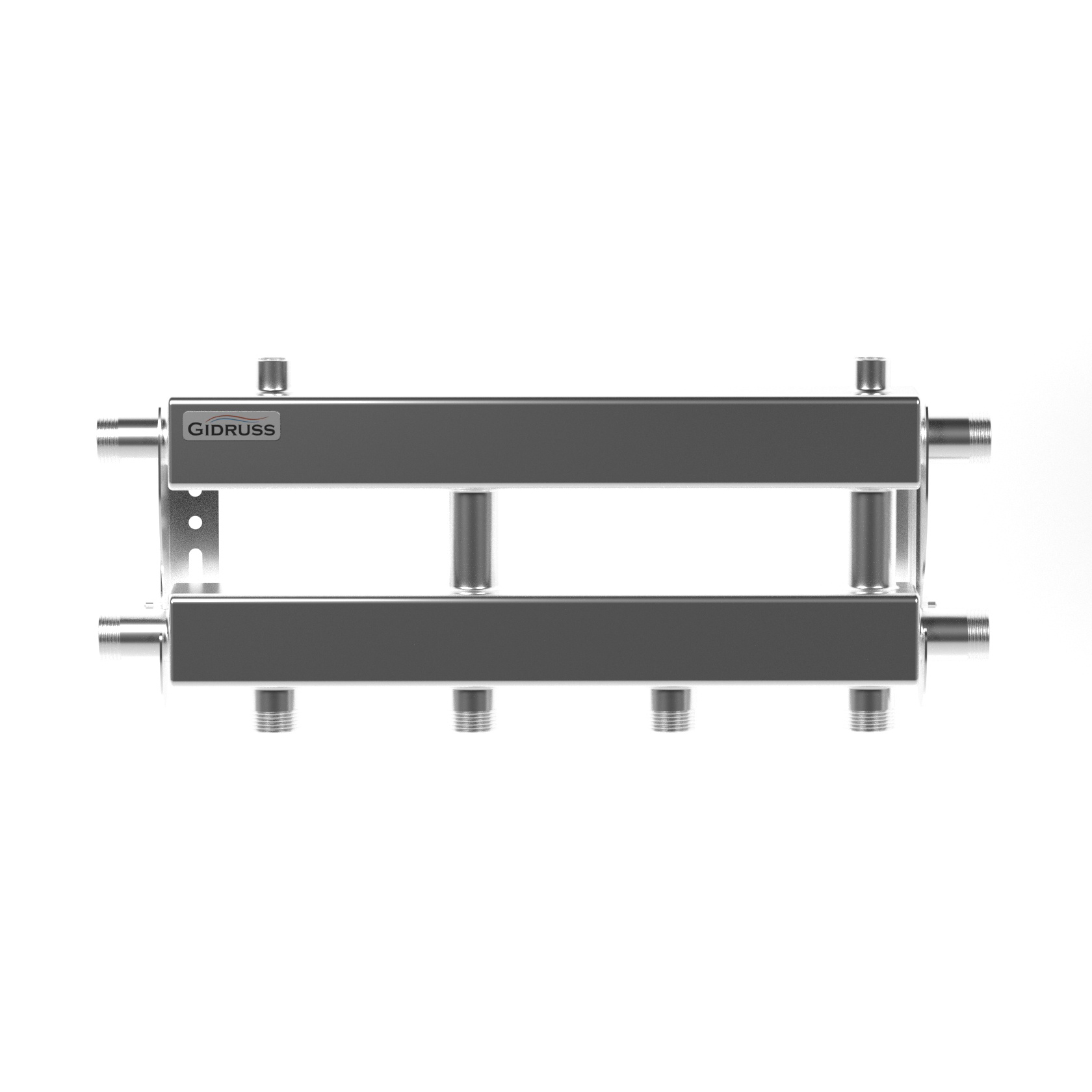 фото Модульный коллектор отопления gidruss mkss-60-3d(до 60 квт, нержавейка)