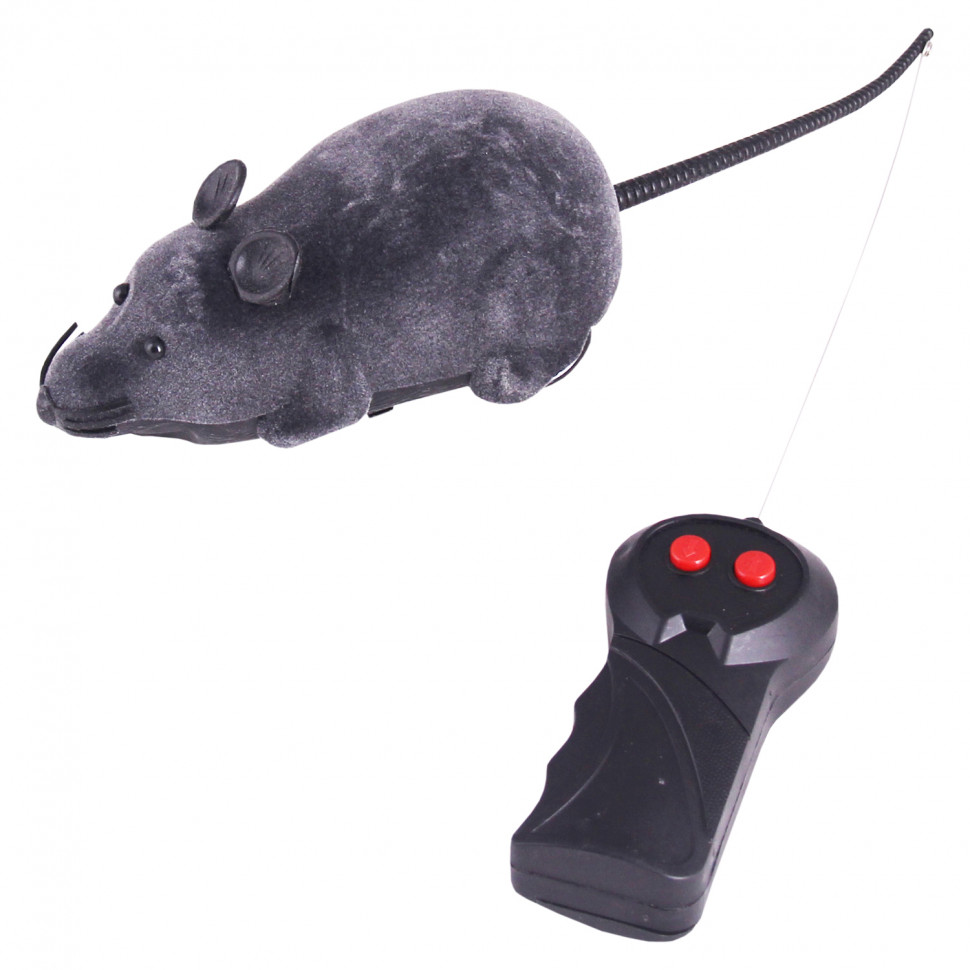 

Заводная игрушка для кошек PetStandArt ПВХ, серый, 28 см, 1 шт