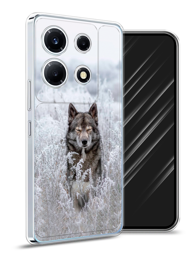 

Чехол Awog на Infinix Note 30 VIP "Волк в поле", Белый;черный, 3104750-1