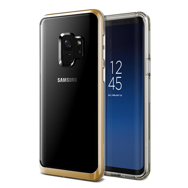 фото Чехол vrs design crystal bumper для galaxy s9 gold vrs design 905459