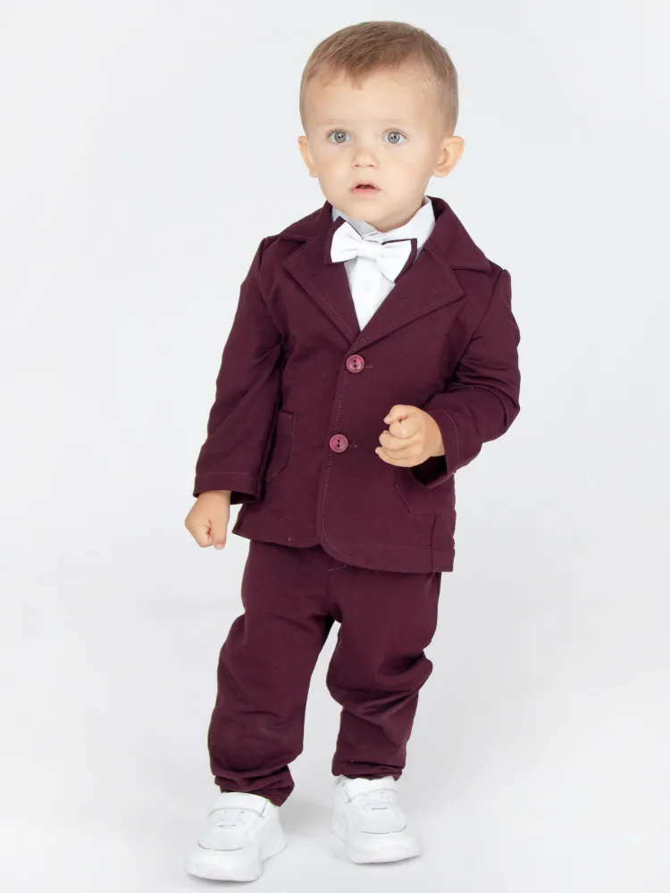 Костюм детский CHADOLLS 5774038 цв. коричневый; бордовый р. 98