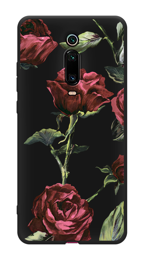 

Чехол Awog на Xiaomi Redmi K20 / Сяоми Редми К20 "Бордовые розы фон", Красный