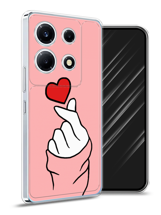 

Чехол Awog на Infinix Note 30 VIP "Милое сердечко", Белый;красный;черный, 3104750-7