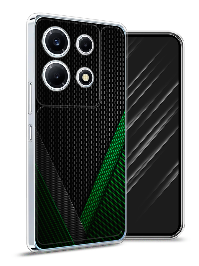

Чехол Awog на Infinix Note 30 VIP "Зеленый карбон", Черный;зеленый, 3104750-3