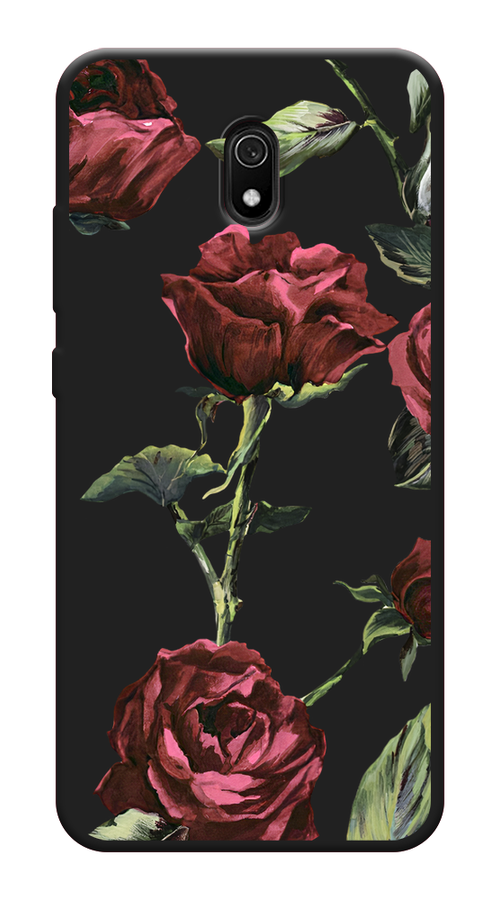 

Чехол Awog на Xiaomi Redmi 8A / Сяоми Редми 8А "Бордовые розы фон", Красный
