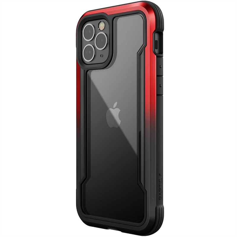 Чехол Raptic Shield для iPhone 12/12 Pro Чёрный/Красный градиент Raptic (X-Doria) 490337
