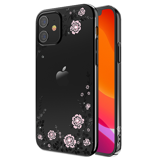 

Чехол PQY Flora для iPhone 12 mini Чёрный PQY Kingxbar IP 12 5.4, Прозрачный, 21900