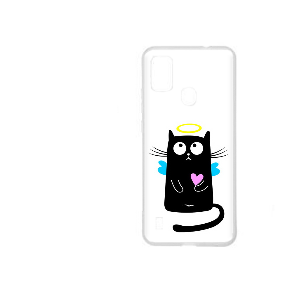 Чехол MyPads Tocco для ZTE Blade A51 Кот ангелок (PT160198.458.96)