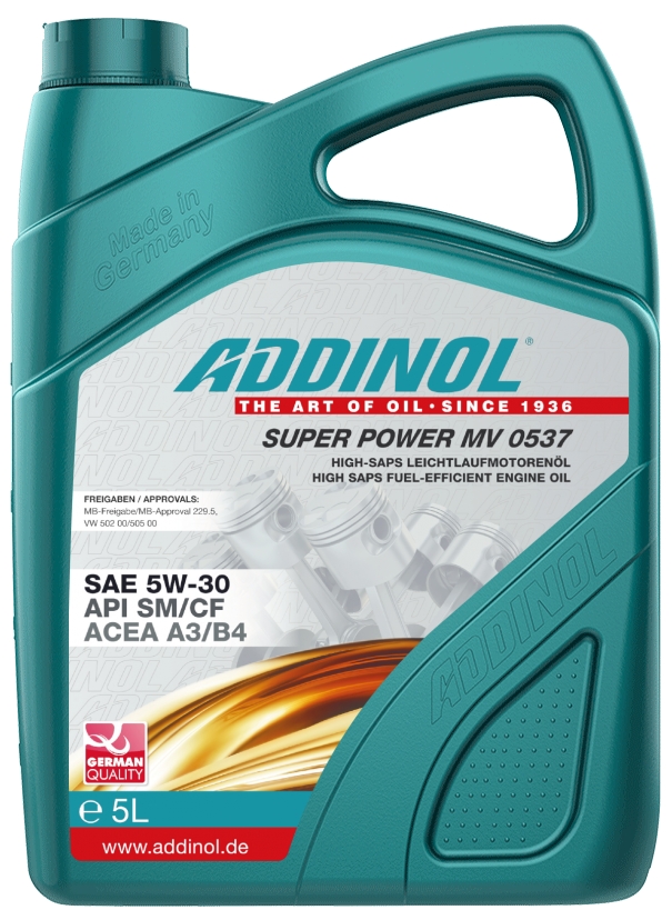 Моторное масло Addinol Super PoWer MV 5W30 4 л