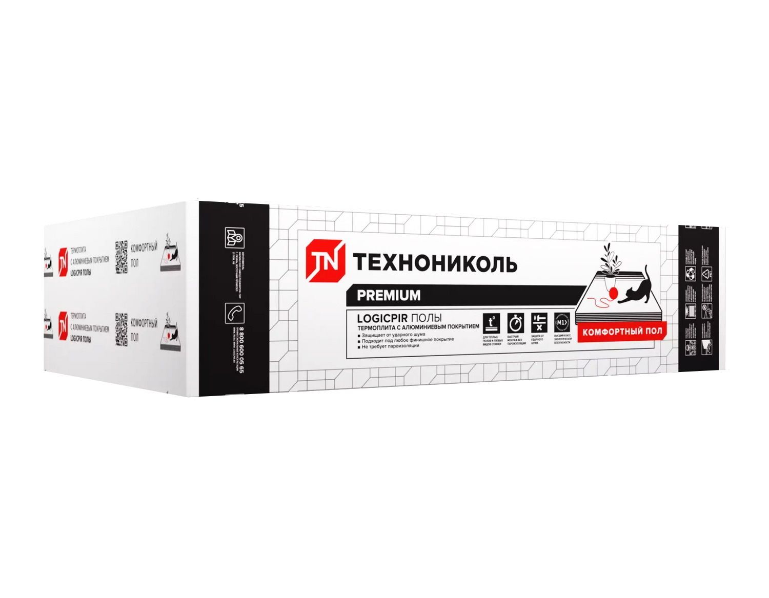 

Плита теплоизоляционная Технониколь LOGICPIR Полы ФЛ/ФЛ Г4 1190х590х30 мм, LOGICPIR Полы ФЛ/ФЛ