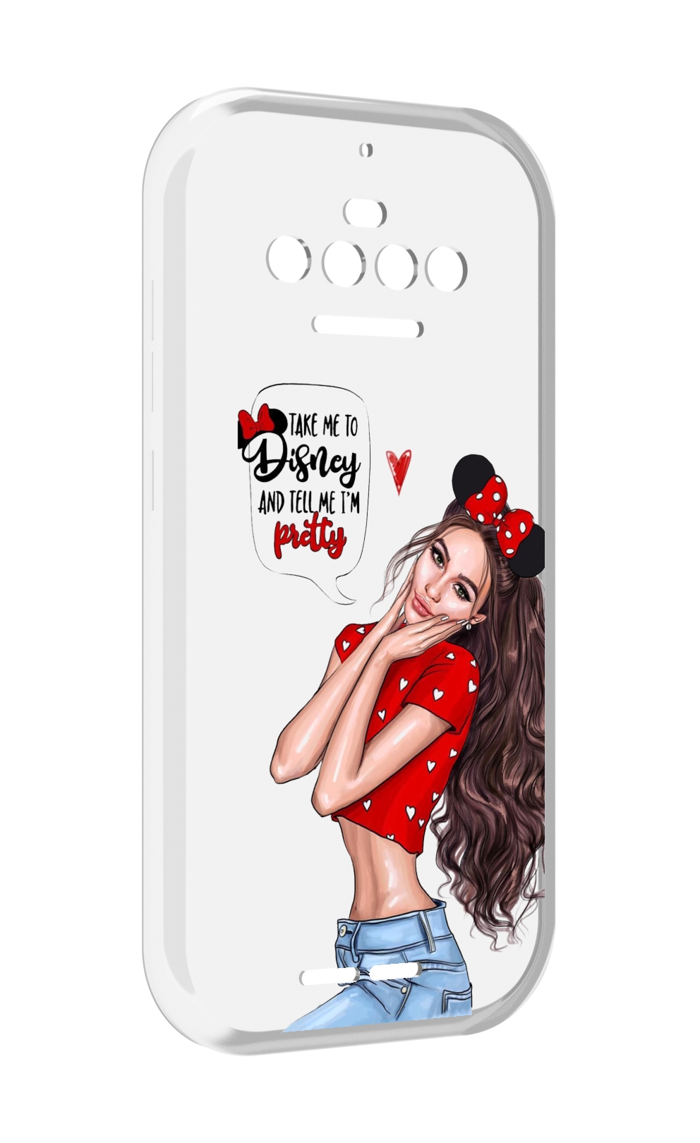 

Чехол MyPads Девушка-Мини женский для Oukitel F150 R2022, Прозрачный, Tocco