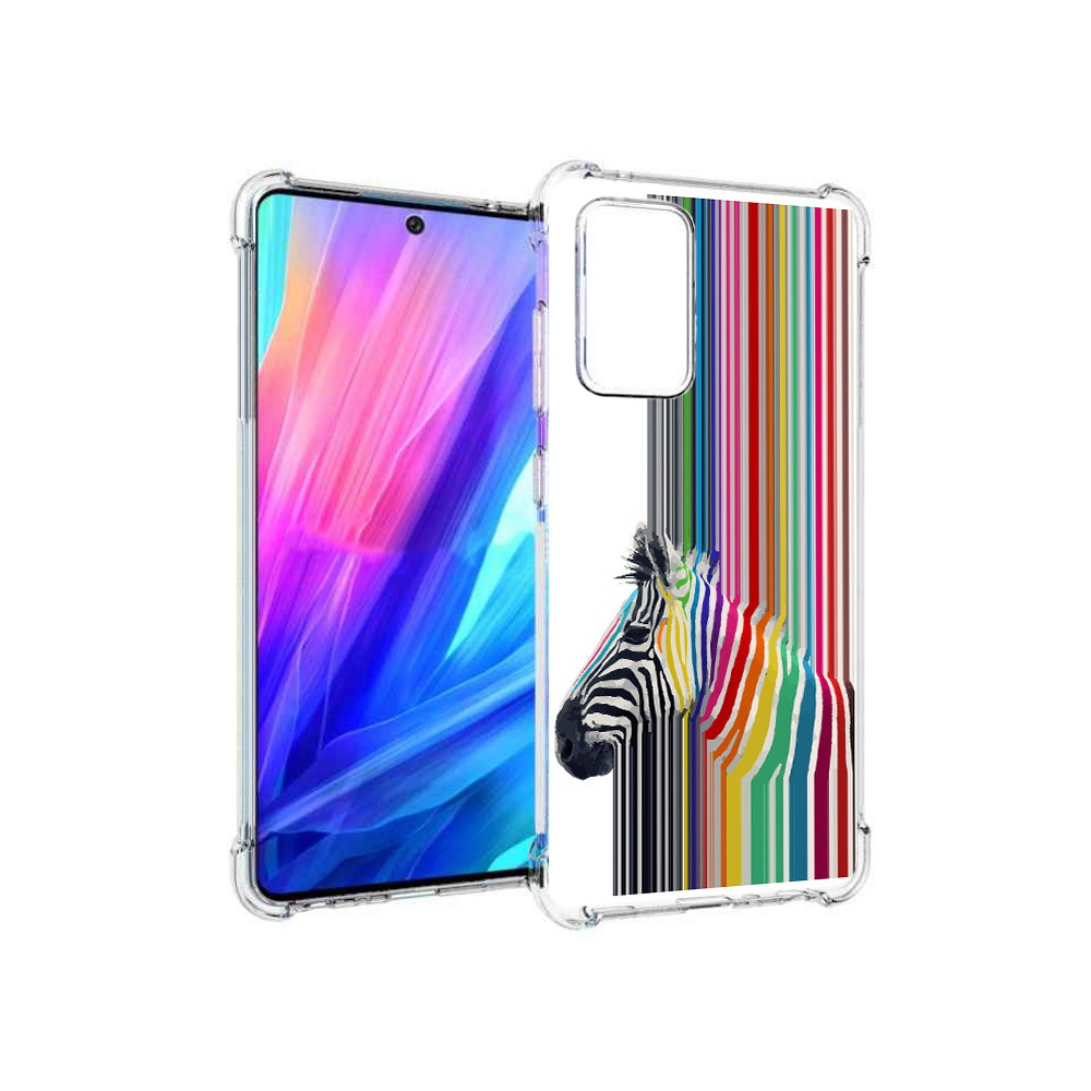 Чехол MyPads Tocco для Samsung Galaxy A52 радужная зебра (PT158660.526.565)