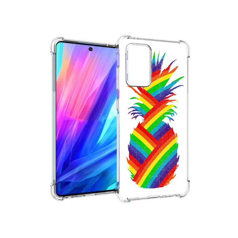 Чехол MyPads Tocco для Samsung Galaxy A52 радужный ананас (PT158660.526.566)