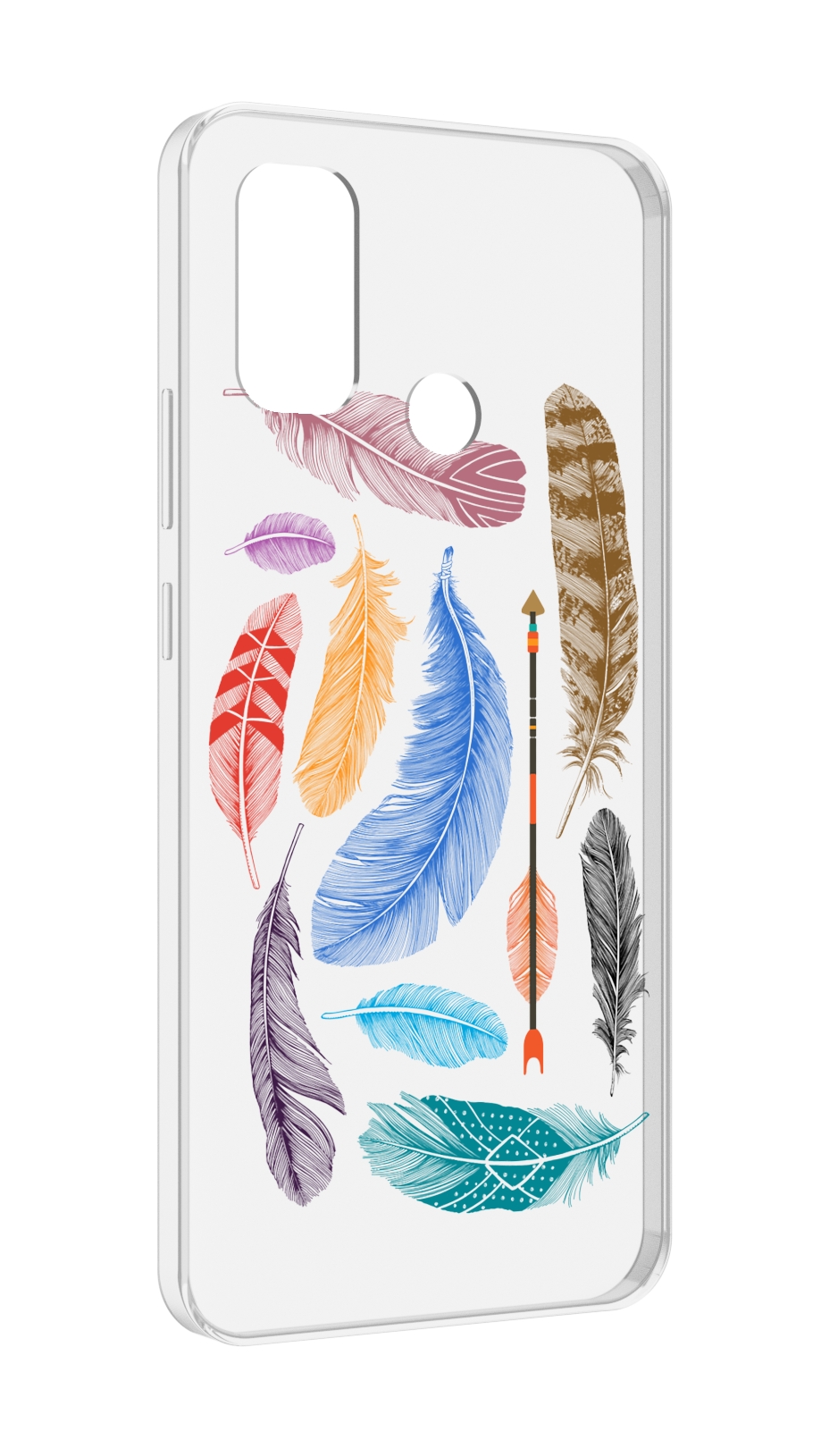 

Чехол MyPads разноцветные перья для UleFone Note 10P/Note 10, Прозрачный, Tocco