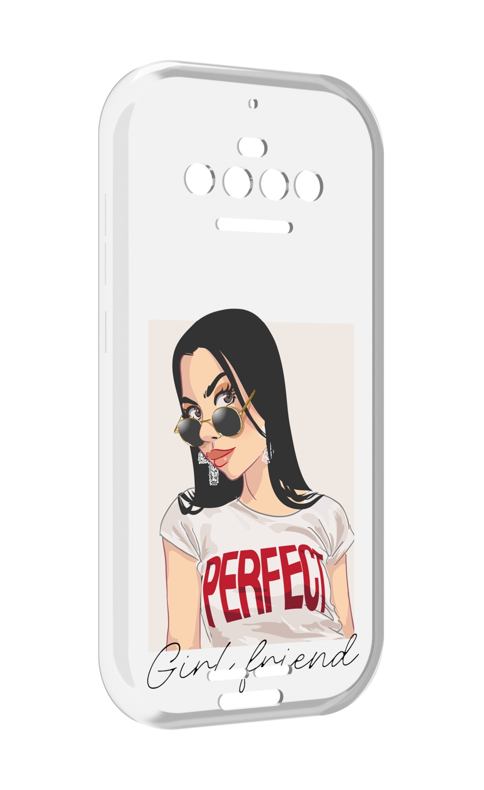 

Чехол MyPads Девушка-с-сережками женский для Oukitel F150 R2022, Прозрачный, Tocco
