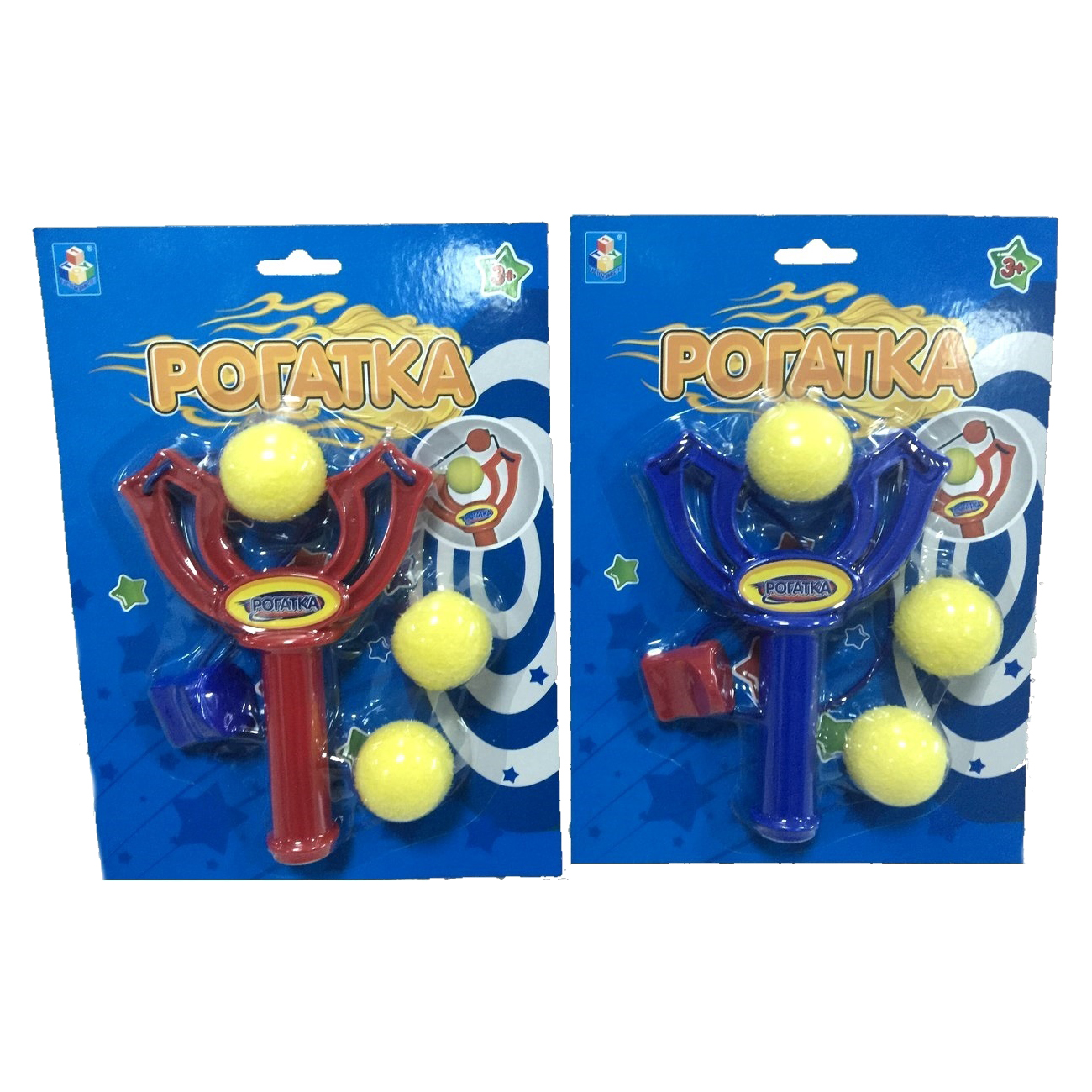 

Игрушка 1Toy Рогатка с тремя шариками