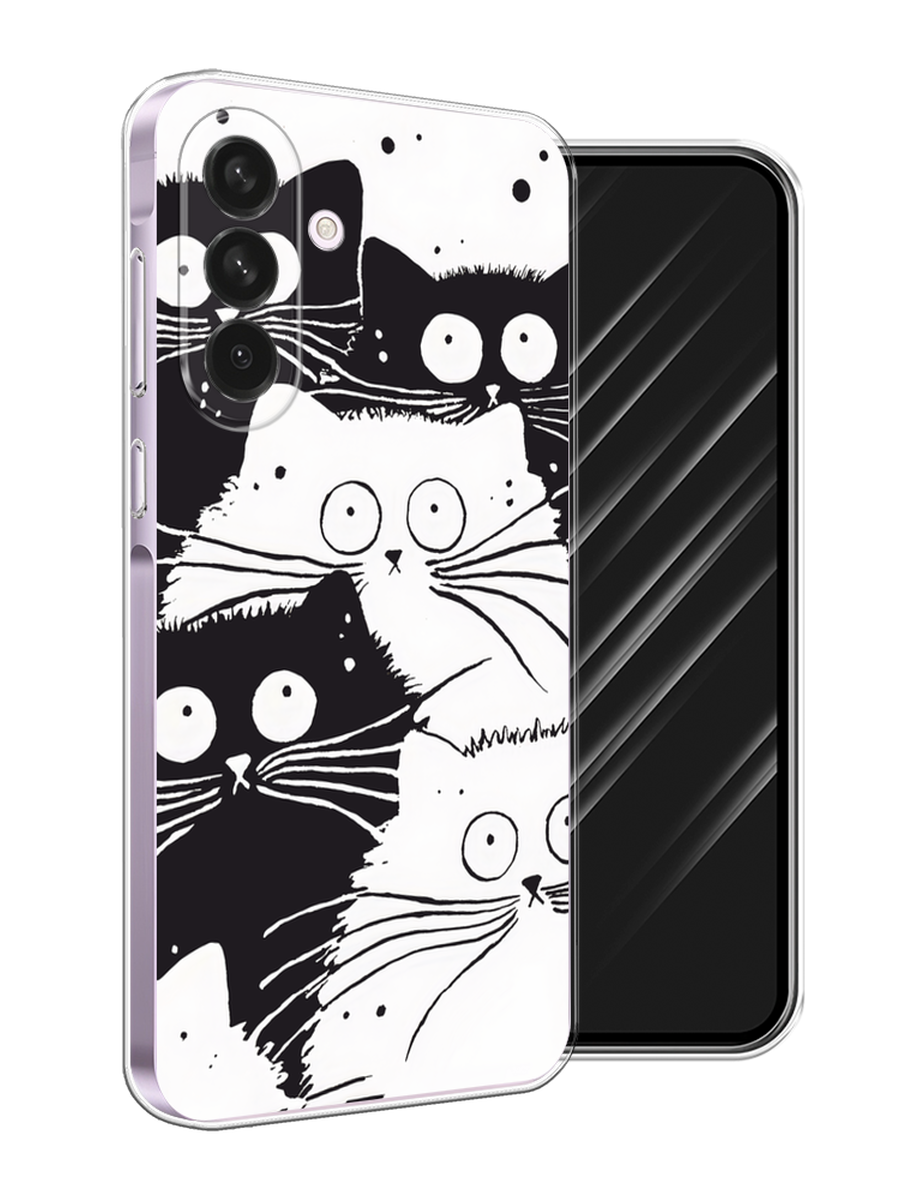 

Чехол Awog на Samsung Galaxy A56 5G "Коты черно-белые", Черный;белый, 2110850-1