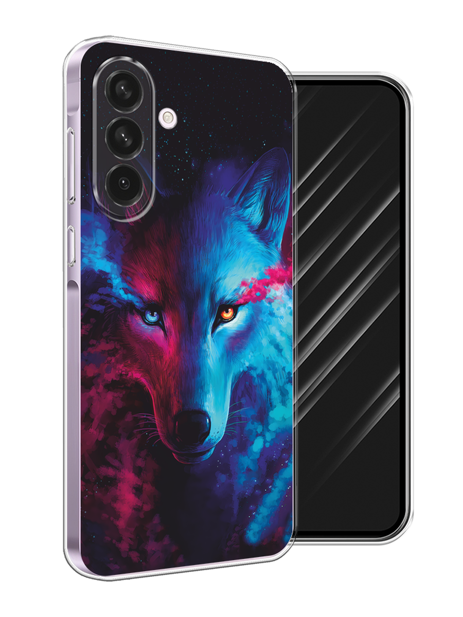 

Чехол Awog на Samsung Galaxy A56 5G "Волшебный волк", Голубой;розовый, 2110850-1