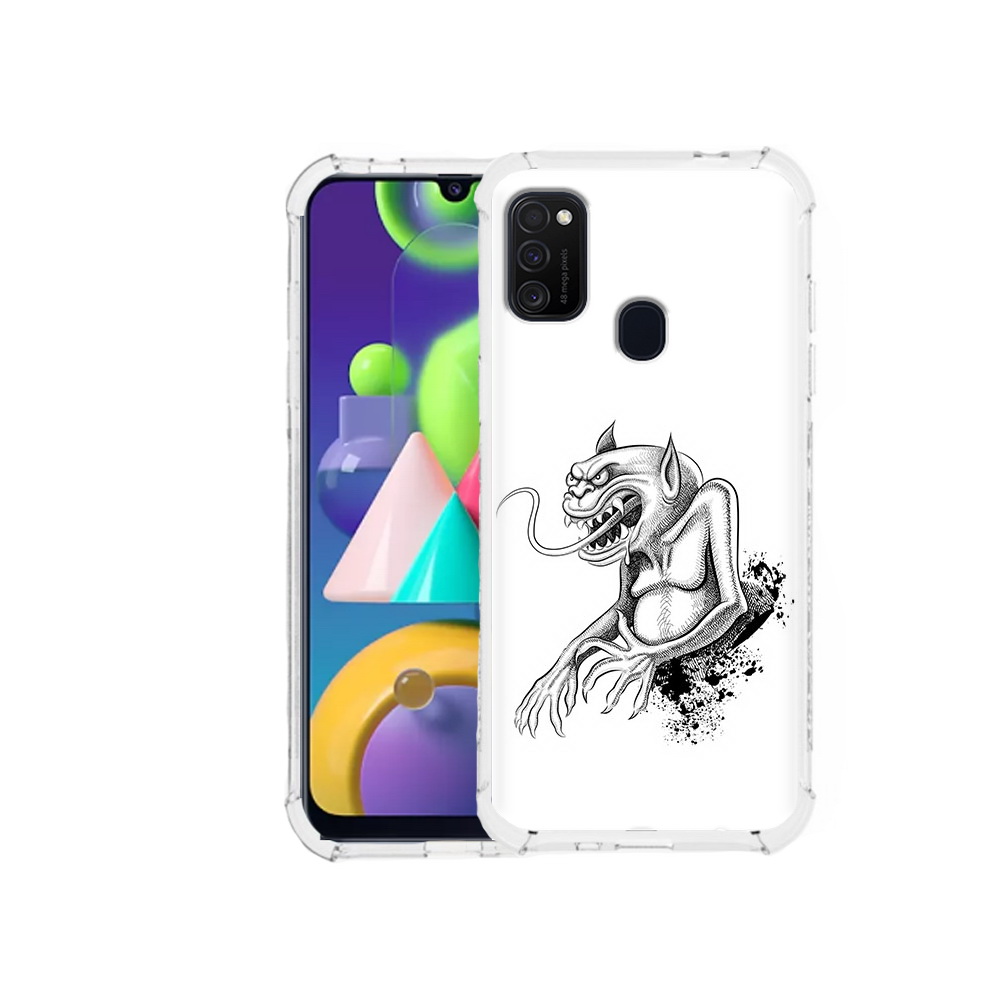 

Чехол MyPads Tocco для Samsung Galaxy M21 чорт (PT147110.591.692), Прозрачный, Tocco