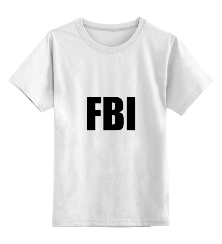 

Футболка детская Printio Fbi фбр цв. белый р. 152, Fbi фбр