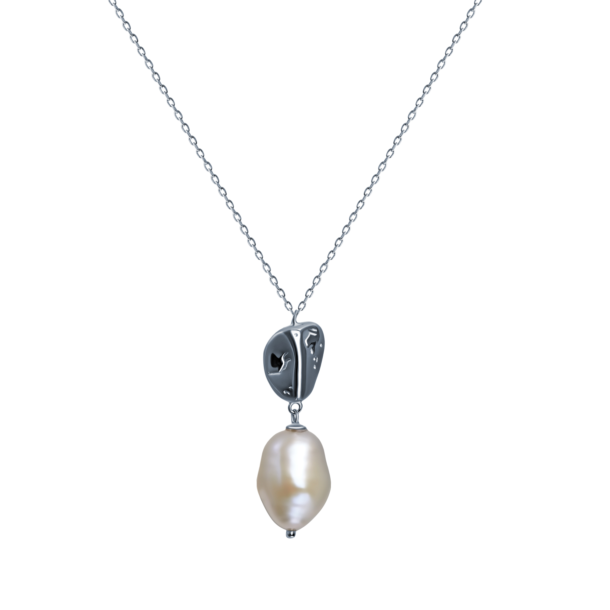 

Колье из серебра с жемчугом 45 см Element47 SAL2630_KL_WB_WG, SAL2630_KL_WB_WG