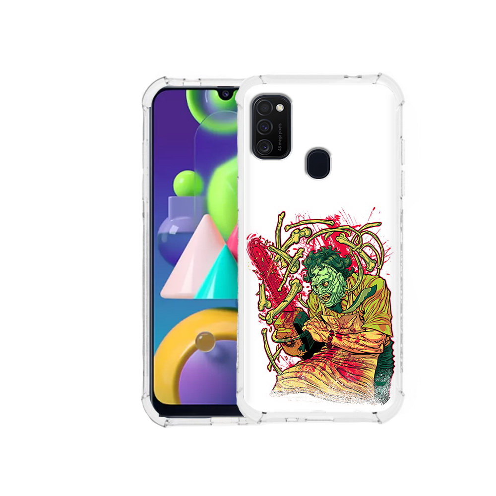 

Чехол MyPads Tocco для Samsung Galaxy M21 яркий мясник (PT147110.591.711), Прозрачный, Tocco