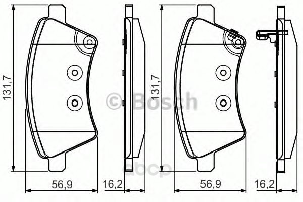 

Колодки Торм.Пер. Bosch 0986495101