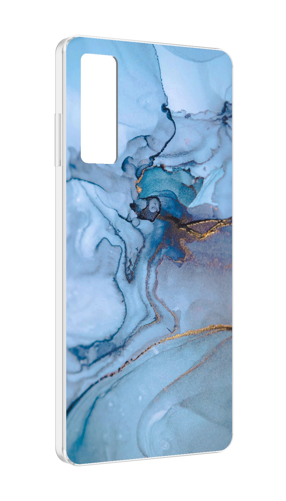 

Чехол MyPads голубой мрамор для TCL 20 5G, Прозрачный, Tocco