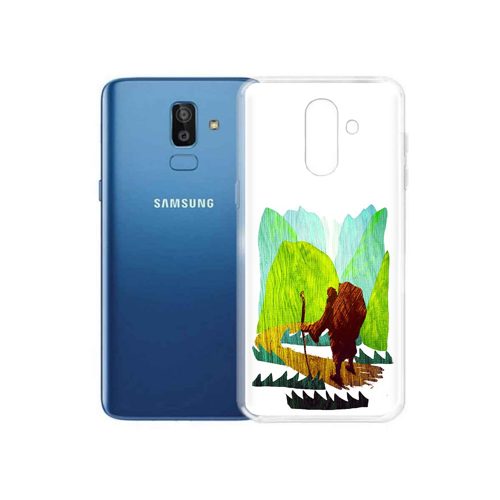 

Чехол MyPads Tocco для Samsung Galaxy J8 Лесная тропа (PT226929.592.106), Прозрачный, Tocco