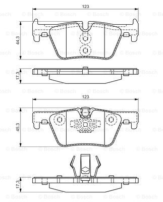 

Тормозные колодки Bosch задние 986494554