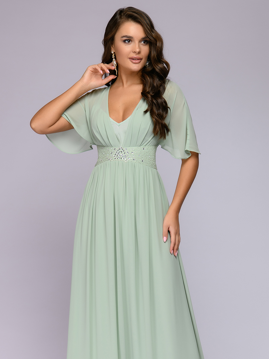 фото Платье женское 1001dress 0122001-30115tr зеленое 46 ru