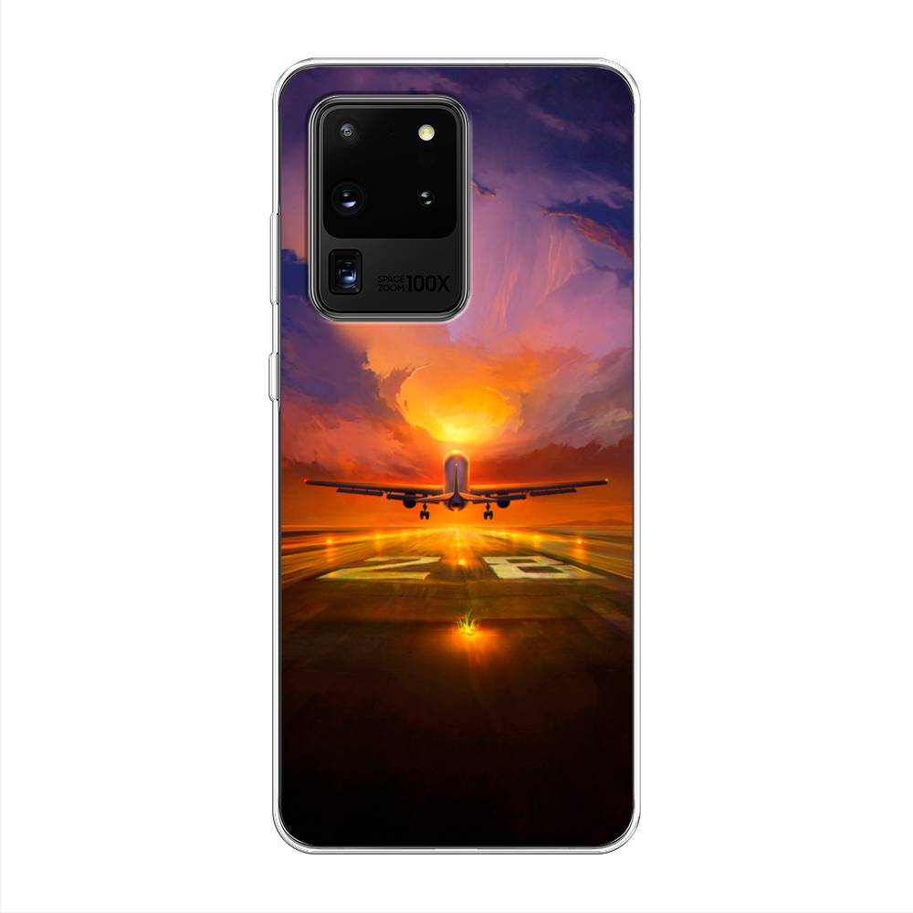 

Чехол для Samsung Galaxy S20 Ultra "Самолет на посадке", Оранжевый;синий, 29450-6