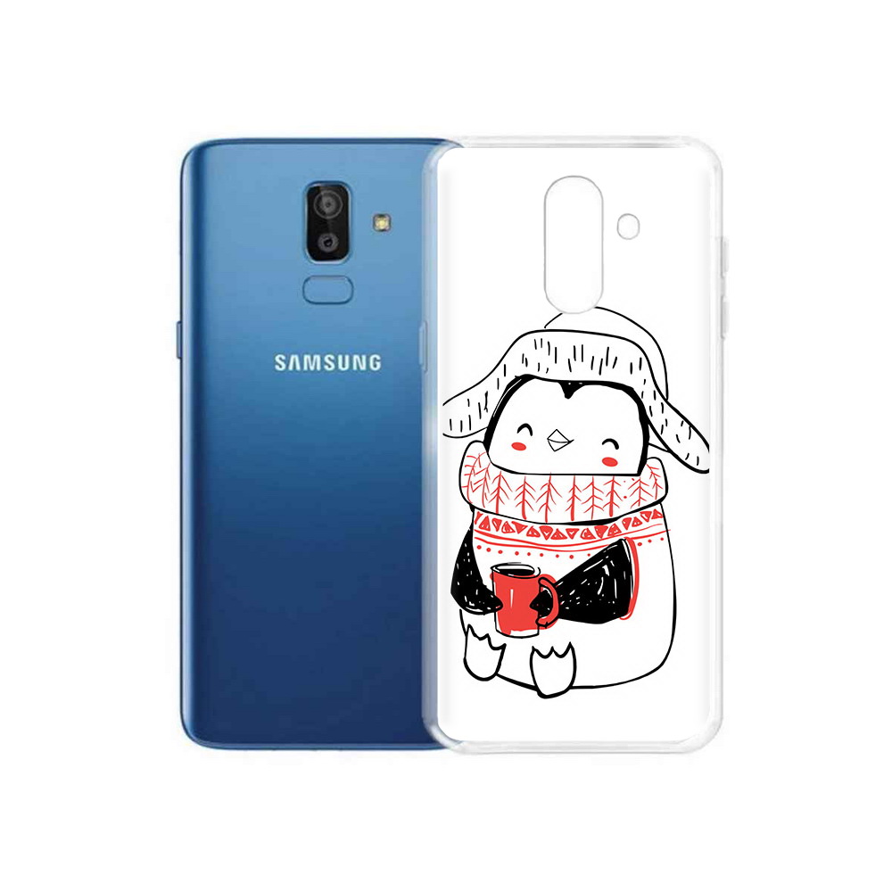 

Чехол MyPads Tocco для Samsung Galaxy J8 Милый пингвин (PT226929.592.115), Прозрачный, Tocco