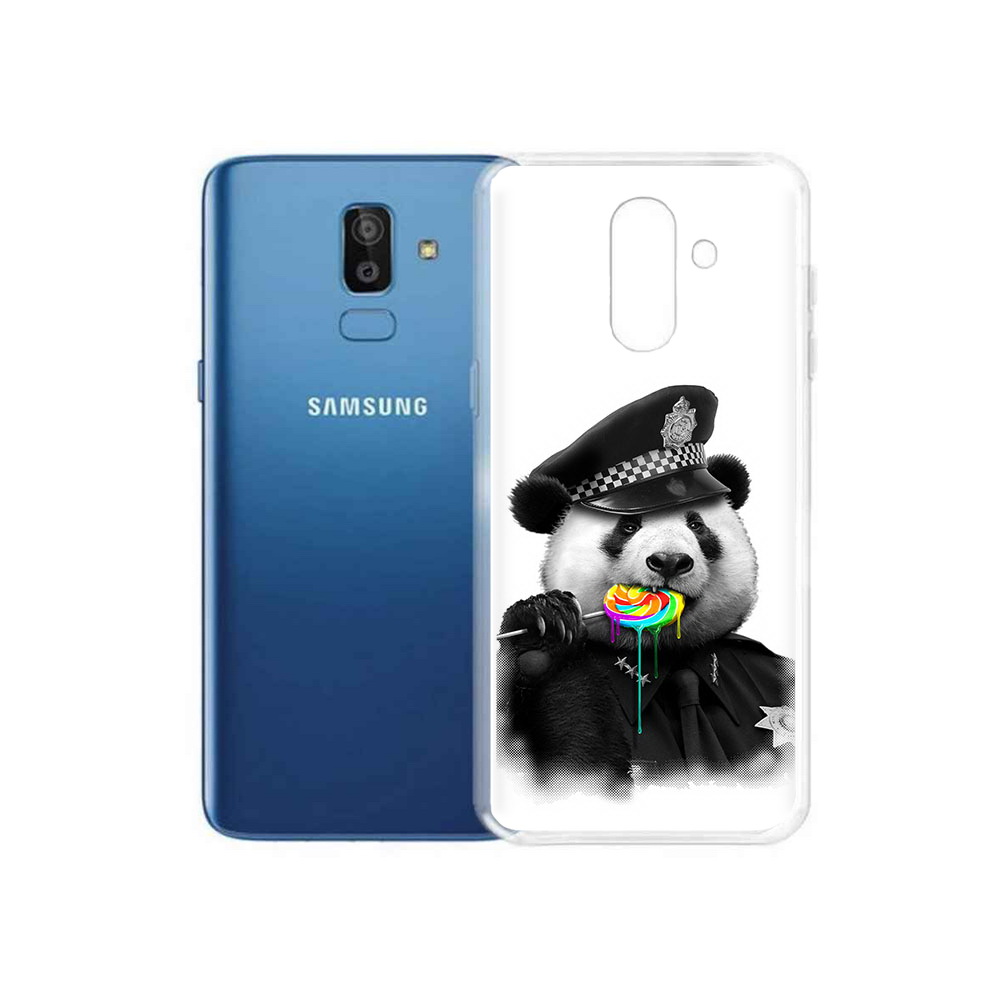 

Чехол MyPads Tocco для Samsung Galaxy J8 Панда полиция (PT226929.592.130), Прозрачный, Tocco
