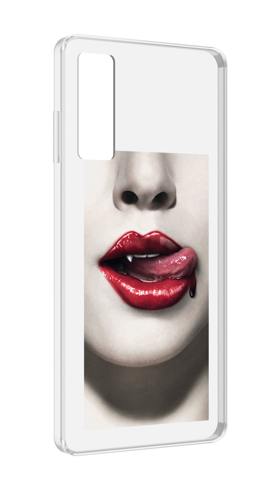 

Чехол MyPads губы-вампирши для TCL 20 5G, Прозрачный, Tocco