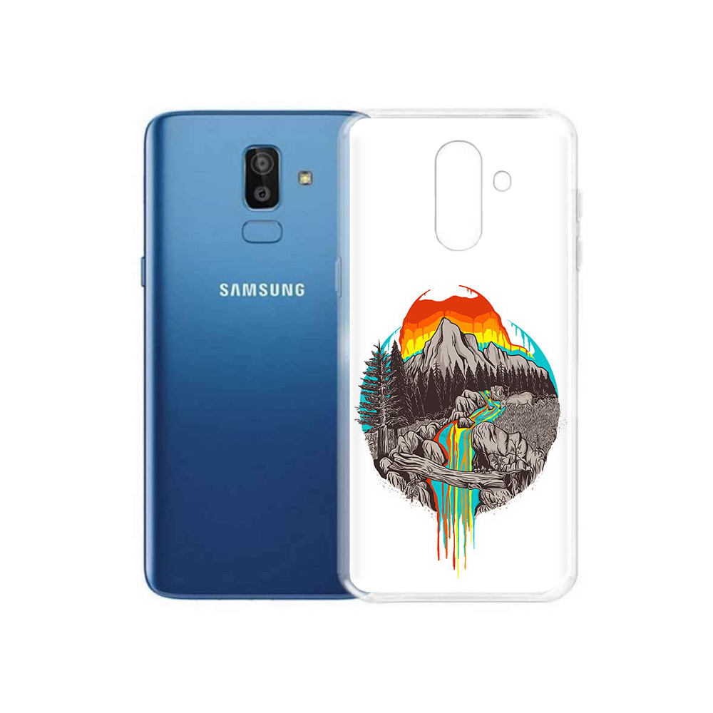 

Чехол MyPads Tocco для Samsung Galaxy J8 Радужный водопад (PT226929.592.144), Прозрачный, Tocco