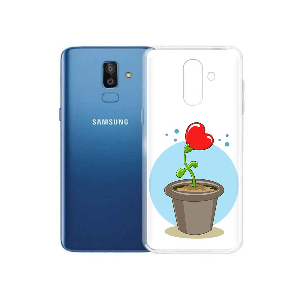 

Чехол MyPads Tocco для Samsung Galaxy J8 Растение любви 14 февраля (PT226929.592.145), Прозрачный, Tocco