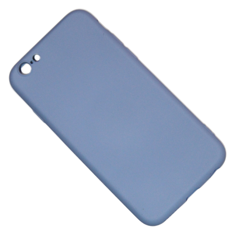 Чехол iPhone 6, iPhone 6s силиконовый Soft Touch 2 <голубой> (премиум)