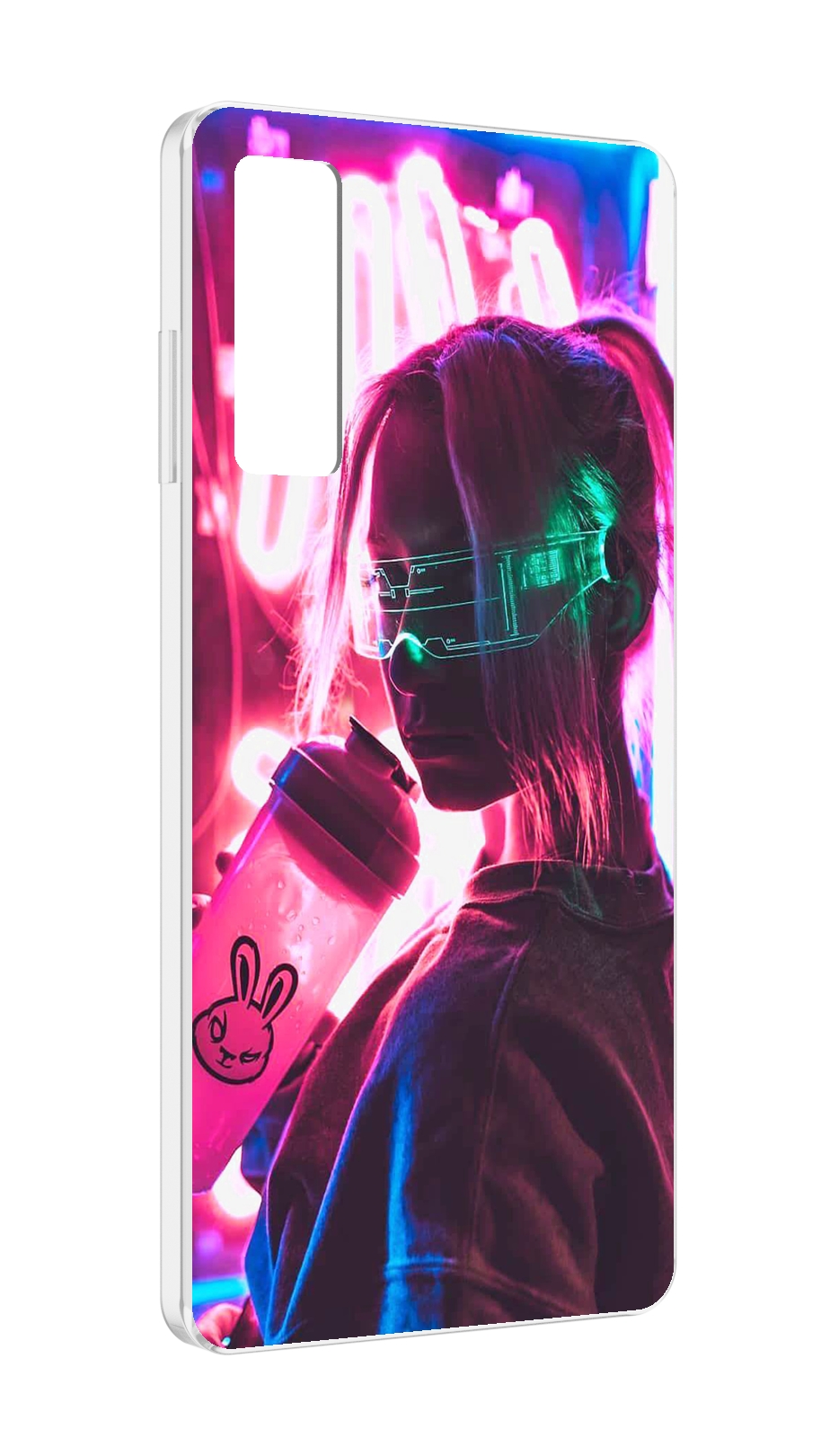 

Чехол MyPads девушка неоновый фон женский для TCL 20 5G, Прозрачный, Tocco